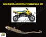 Doma Auspuff Anlage Quad Suzuki LTR 450 ALU ohne Bomb ab Bj. 2006